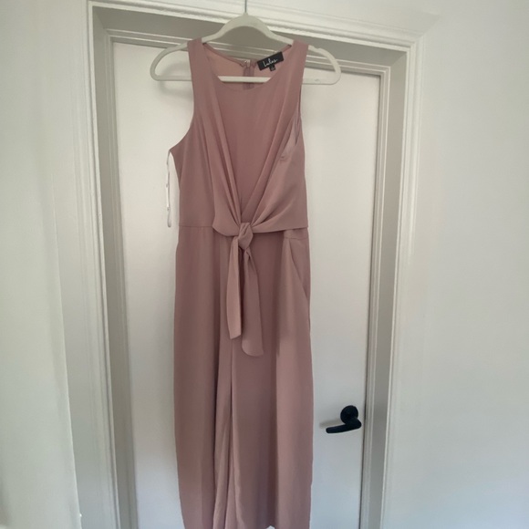 Pink evening jumpsuit - Picture 4 of 4